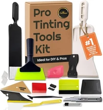 Window Tint Kit Vinyl Wrap Tool for Car Tinting Tools Windshield Large, Black