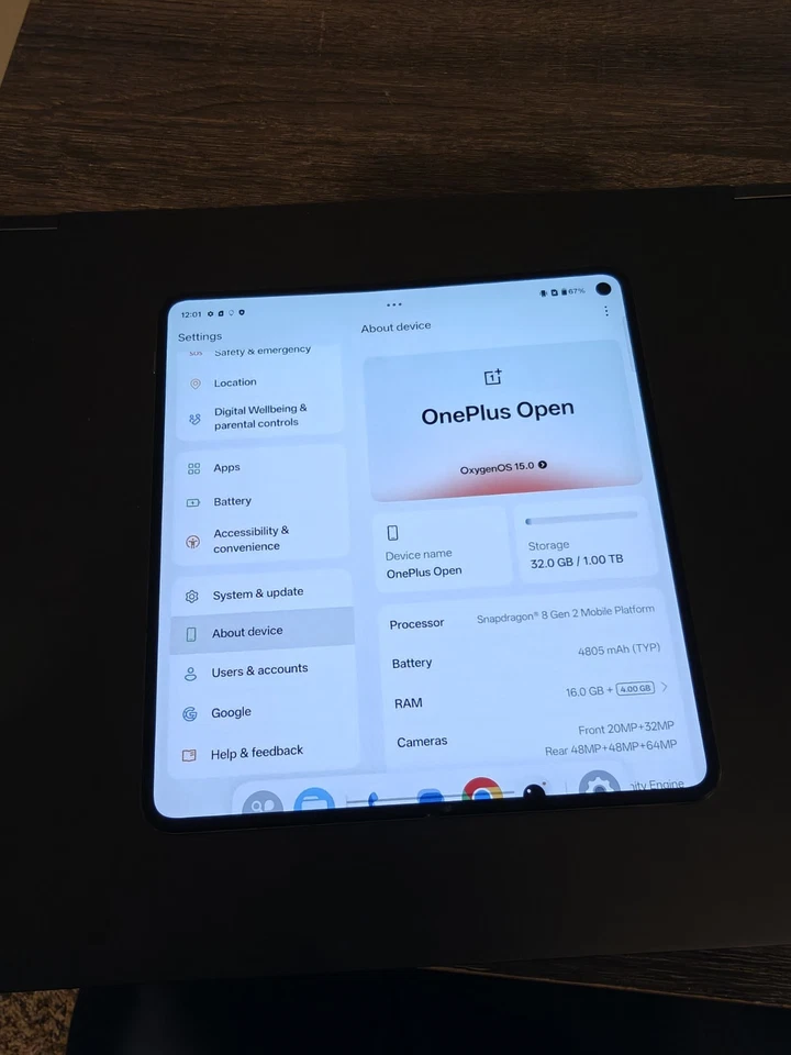 OnePlus Open Apex Edition - 1 TB - Crimson Shadow (Desbloqueado) Foto 3 de 4