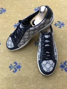 Gucci Trainer Sneaker As Shoes Monogramme Bas Top Toile Homme US 7 UK 6,5 EU 40,5