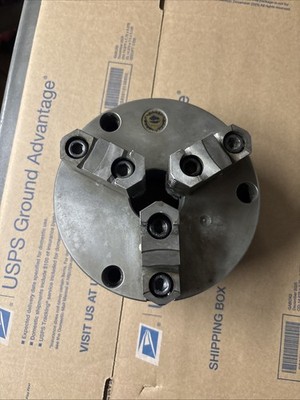 Bison 6-1/4'' 3-Jaw Self Centering Lathe Chuck  Atlas Logan South Bend Plain Back