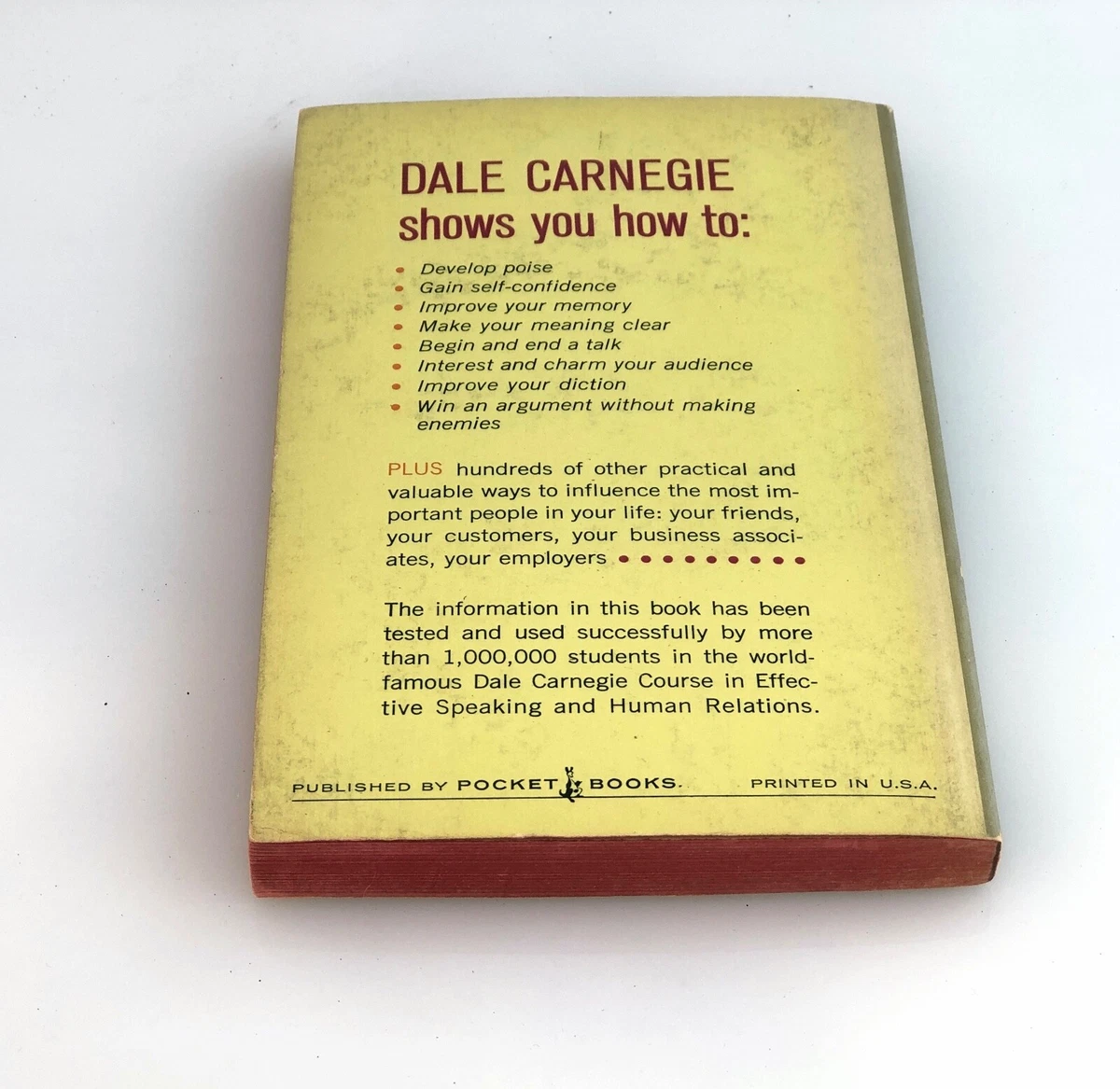 1966 Dale Carnegie HOW TO DEVELOP CONFIDENCE &amp; INFLUENCE PEOPLE Public  Speaking | eBay