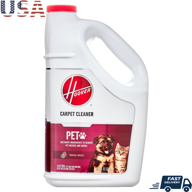 Pet Stain Odor Remover Enzymatic Carpet Cleaner Solution Fresh Smell 128 Oz New