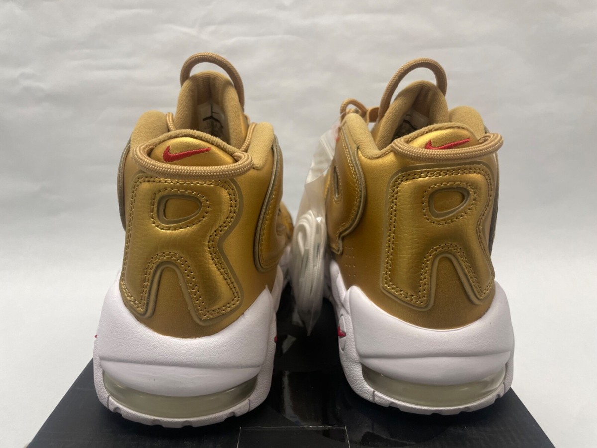 supreme モアテン ゴールド Size 11.5 - Nike Supreme x Air More Uptempo Metallic Gold