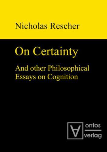 Thumbnail - On Certainty And Other Philosophical Essays On Cognition 1301
