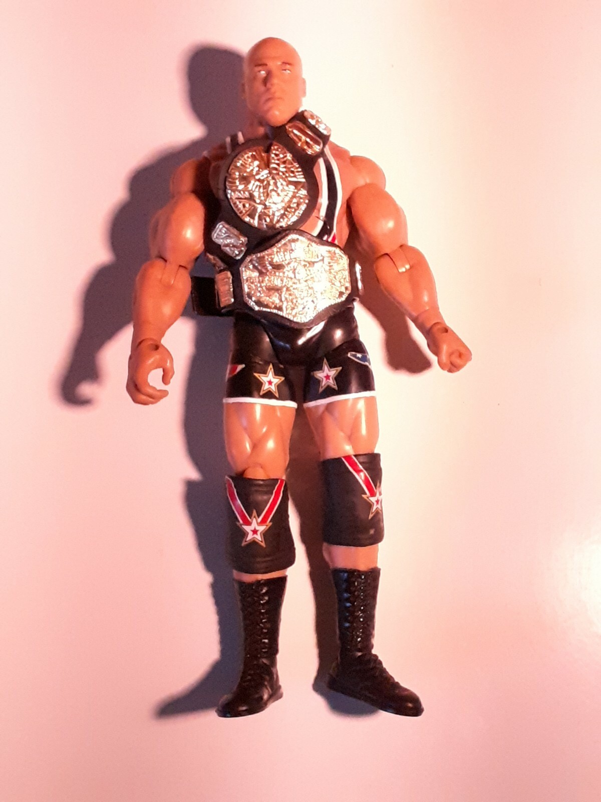 JAKKS Kurt Angle WWE Deluxe Aggression TNA AEW Figure & Championship