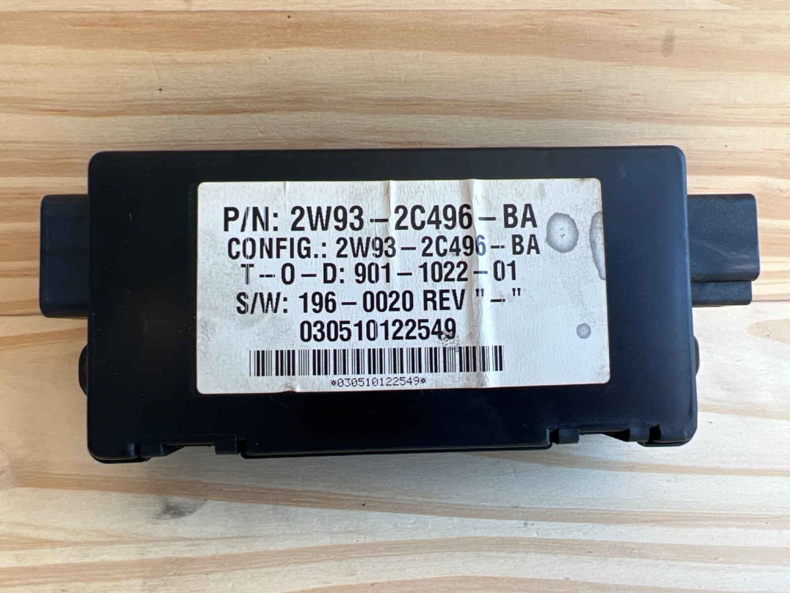 0405 Jaguar XJ8 XJR X350 Parking Brake Control Module 2W932C496BA OEM