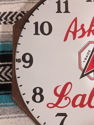 Original 1930 Labatt's Beer Works Clock Porcelain Brewery Union