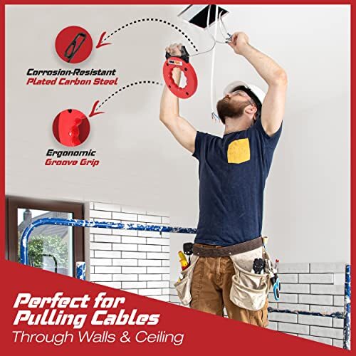 Attach Wire Electric Wire Fish Tape Cable Puller WXTOOLS 50 Ft