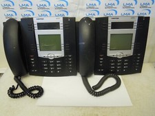 2 X AASTRA 6755i BLACK DIGITAL VOIP PHONE BUSINESS OFFICE PC LAN NO POWER SUPPLY