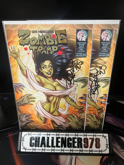 Zombie Tramp #56 Bill McKay DOUBLE SIGNED SET w/ COA - Mendoza