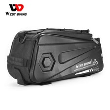 WEST BIKING Impermeabile Bici Guscio Rigido Bagagliaio Borsa Portapacchi Posteriore Bicicletta 8,6L