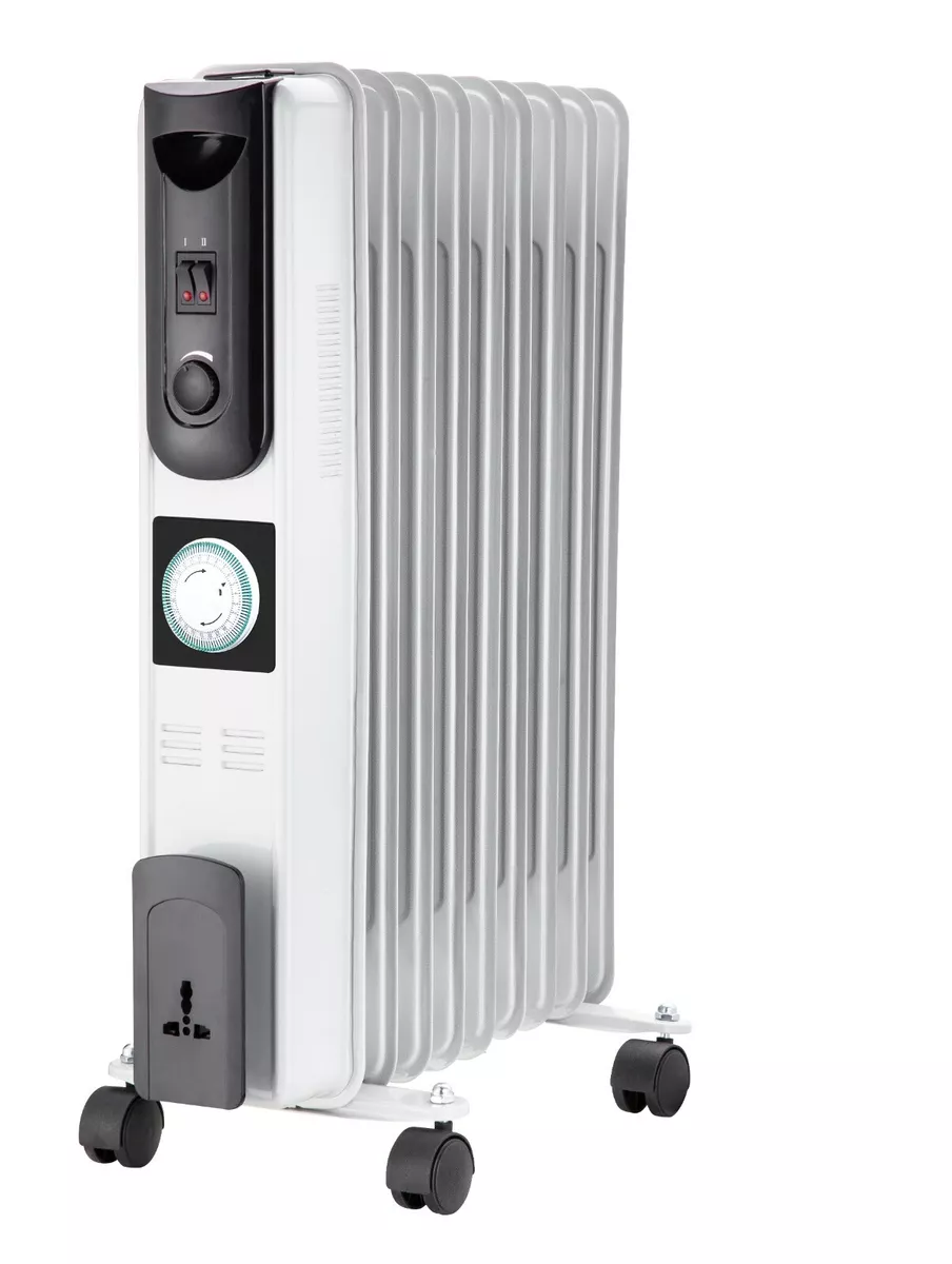 Portable 9 2000w Electric OIL FILLED RADIATOR Heater With Timer & Thermostat | eBay