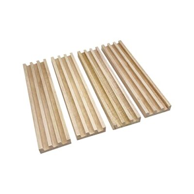 Wooden Domino Trays Set of 4 Wood Domino Racks Domino Holders for Domino Tiles