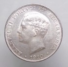 Portugal 500 reis 1910 D. Manuel II Silver KM#557 UNC