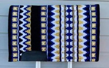 Western Show Horse Riding HandmadeBase Saddle Pad Wool in 34 42