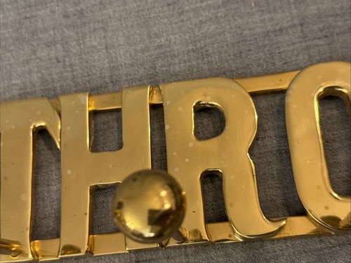 Vintage Messing "Bad" Handtuch Morgenmantel 13" breit - Bild 8 von 8