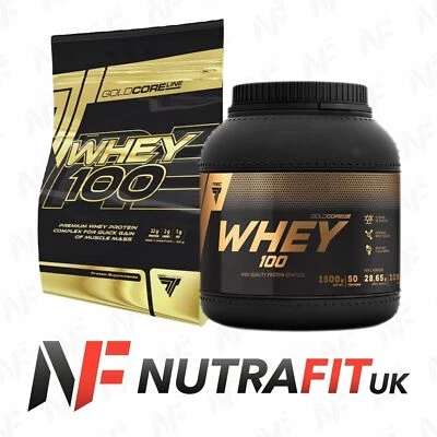 TREC NUTRITION WHEY 100 GOLD CORE protein concentrate muscle mass gainer NEW