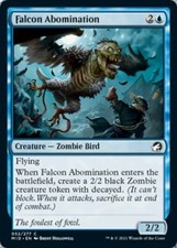 MTG Innistrad Midnight Hunt *FOIL* C Falcon Abomination #052