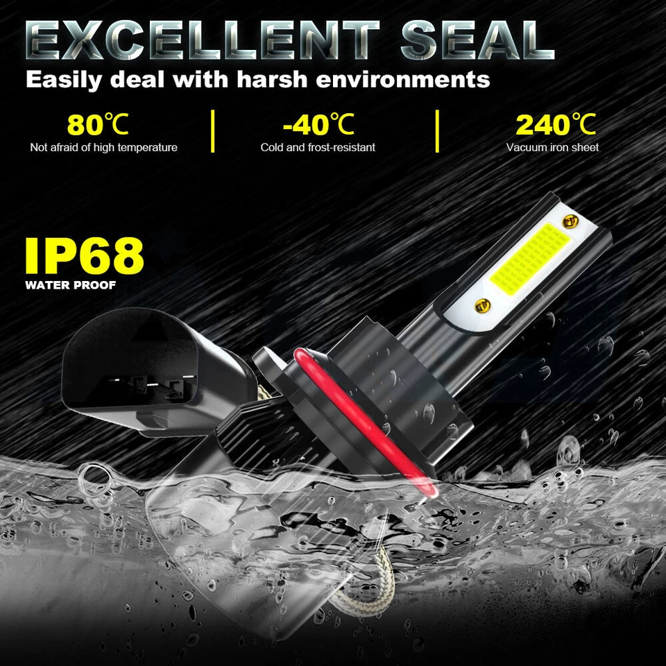 For Chevrolet Caprice 1991-1996 2X Front LED Headlight Bulbs High-Low Beam Y - Image 4 of 4