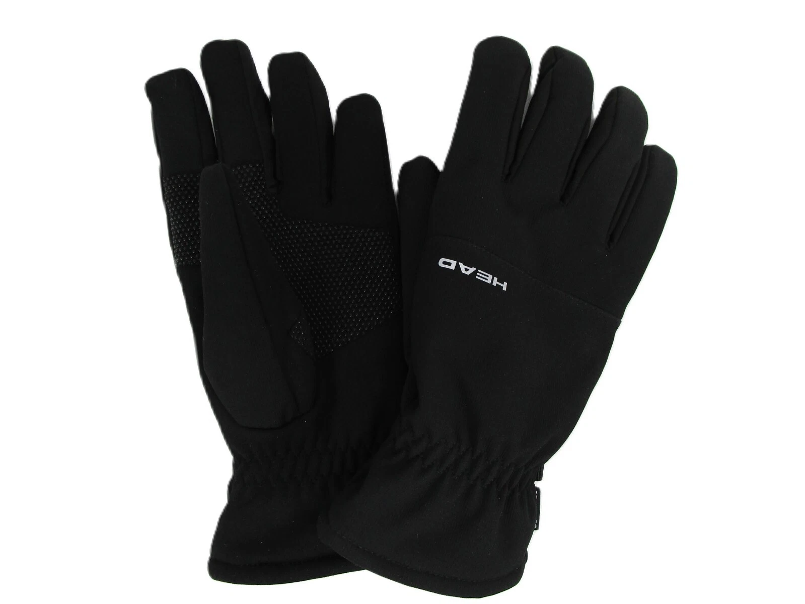 HEAD Waterproof Hybrid Mens Black Gloves Touchscreen Friendly & Faux Fur Lined