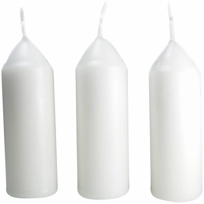 Official 12-Hour White Candles for Candle Lanterns, Clean Burning, Lead-Free,...