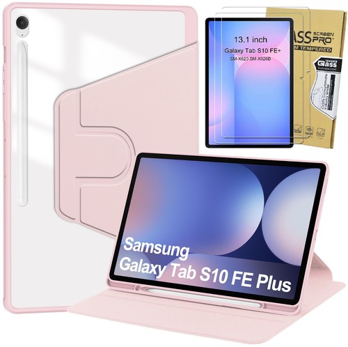 Rotating Case for Samsung Galaxy Tab S10 FE+ Plus 13.1 inch with S Pen Holder - Picture 12 of 13