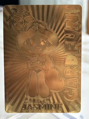 2023 Disney Card Fun Disney 100 JASMINE Gold Photolithography D100-GP88 SP /100