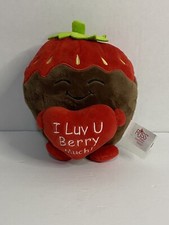Russ Strawberry /Chocolate 8 Plush I Luv U Berry Much Valentines Day Tik Tok