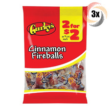 3x Bags Gurley's Cinnamon Flavor Fireballs Hard Candy 2.5oz Fast Shipping