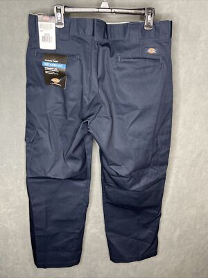 Dickies Cargo Straight Leg Relaxed Fit Pants Navy Blue Mens Dickies Cargo Straight Leg Relaxed Fit Pants Navy Blue Mens