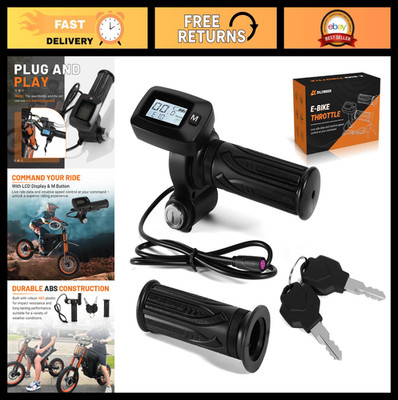 Upgraded 48V E-Bike Throttle w/LCD Display & Keyless M Button - Fits Tuttio Sole