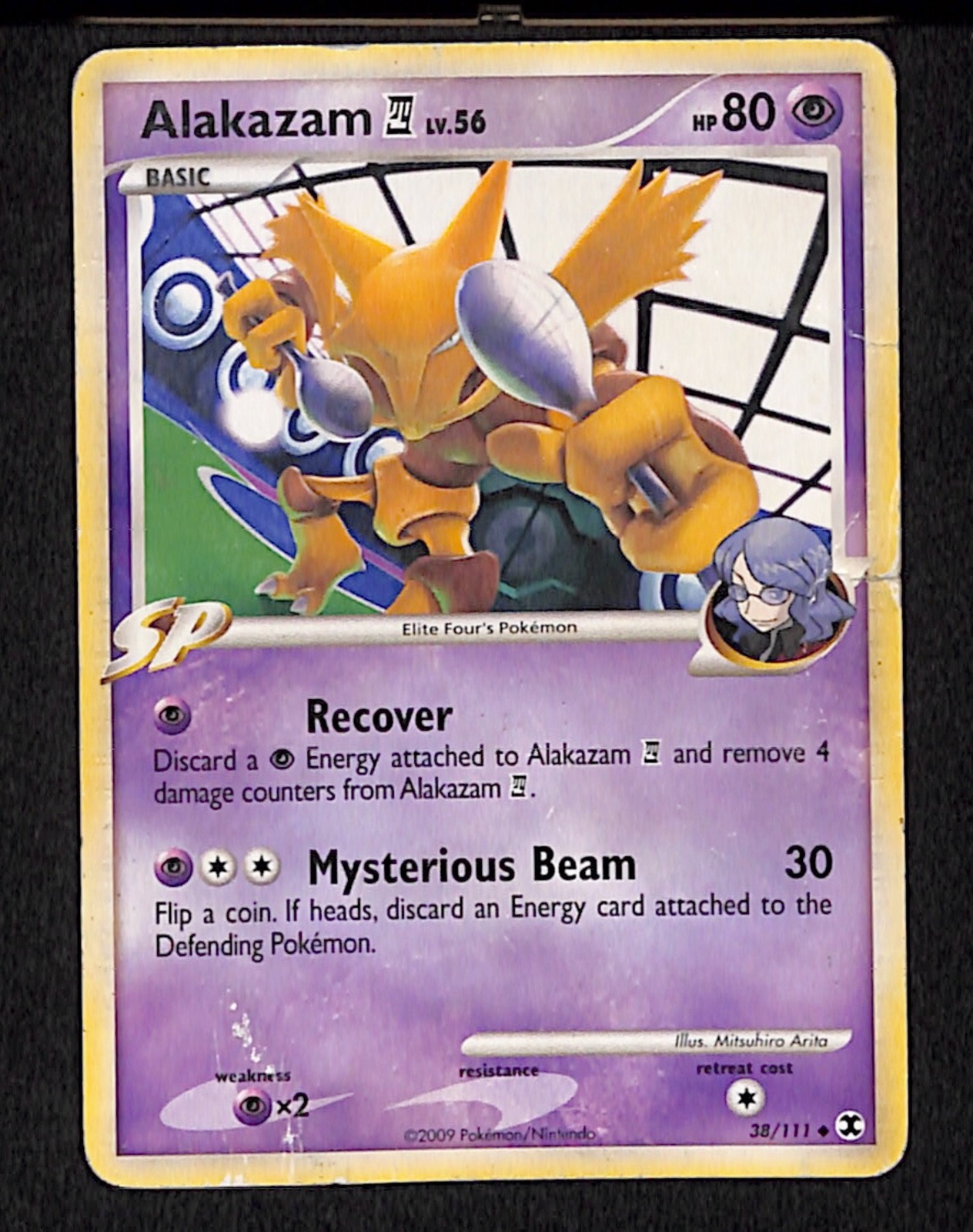 Alakazam E4 38/111 Non-Holo Rising Rivals Pokemon TCG Card 2009
