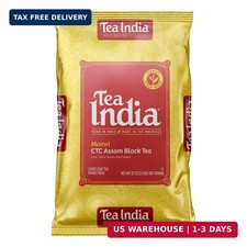Tea India CTC Assam Loose Leaf Black Tea Strong, Full-Bodied Flavorful Blend Of