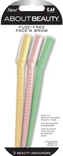 Face N Brow - 3 Beauty Groomers for Hair Removal, Ideal for Shaving, Exfoliating