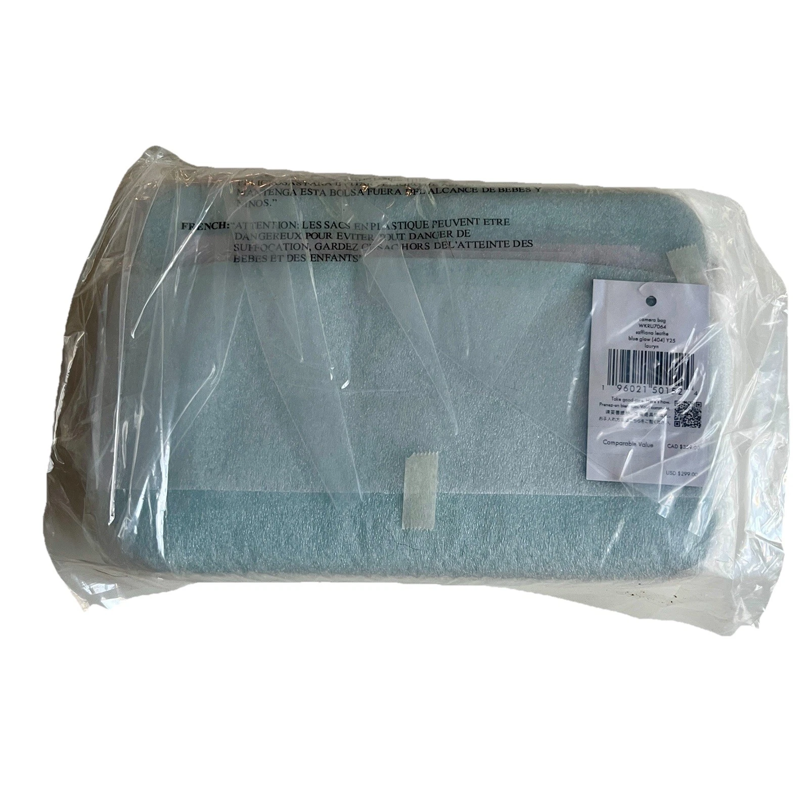 Nuova borsa per fotocamera Kate Spade New York Lauryn blu brillante