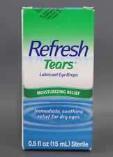 Refresh Tears Lubricant Eye Drops Preserved Tears  15 ml (Expiration:04/01/2026)