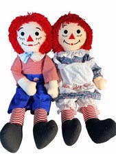 Raggedy Ann Andy Dolls 34 Inches Soft Sweet Applause Brand