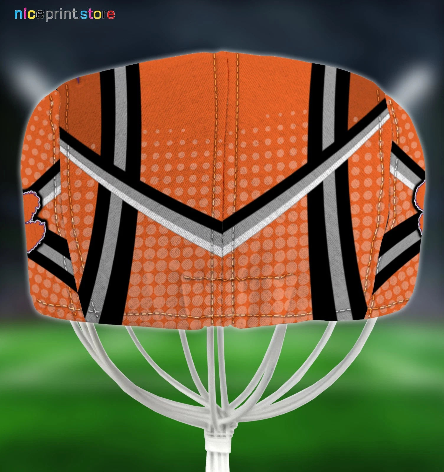 Clemson Team Tigers Jeff Cap Driving Cap Golf Cap Flat Cap Newsboy Cap