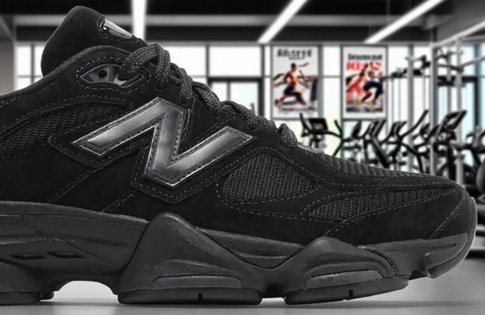 Size 9.5 - New Balance 9060 Triple Black Suede for sale