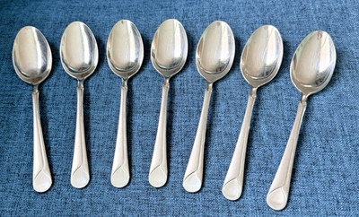 PROVENCE By J A Henckels  - 7 Stainless 18/10 PLACE / OVAL SOUP  SPOONS - NICE