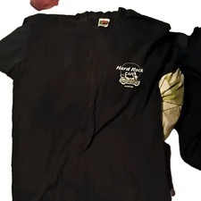 Fruit of the Loom Hard Rock Café Andover Motorcycle T-Shirt Black Size L
