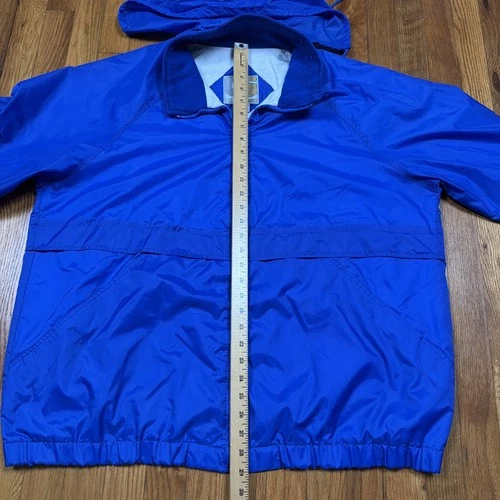 Vintage 90s Currentseen Jacket Mens 2XL Blue Lined Wind Breaker Nylon Pockets image 6