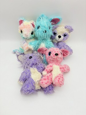 Scruff a Luvs Plush Lot Little Live Pets Cat Bunny Pink Blue Rainbow 5 PCS