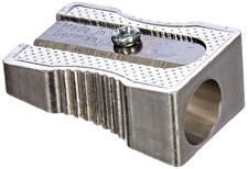 Faber-Castell 183100 Metal Pencil Sharpener 50 for Coloured and Coloured Pencils