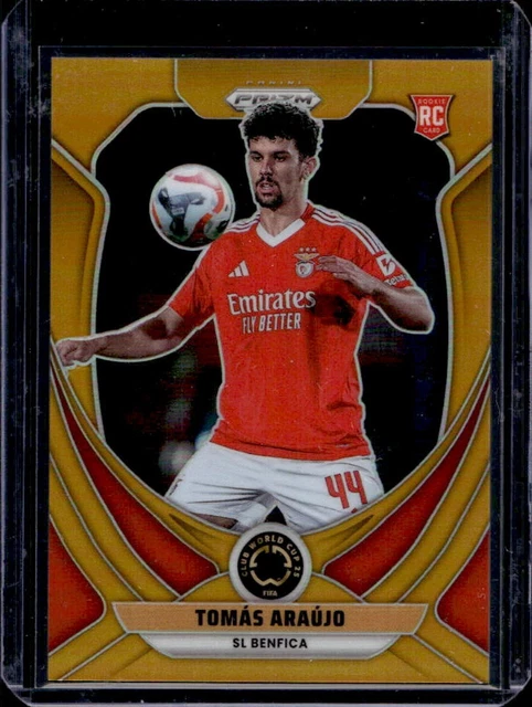 2025 Panini Prizm FIFA Club World Cup Tomas Araujo RC Gold Rookie #/10 Benfica