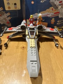 LEGO Star Wars X-Wing Fighter (7140) Looks Nearly 100% Comp W/Mini Fig Box Manul