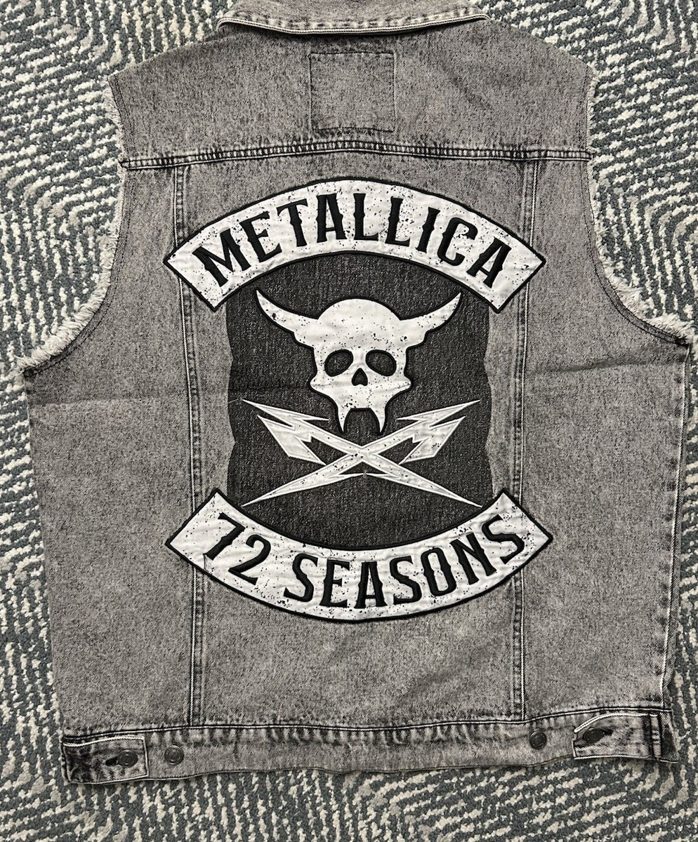 Metallica M72 Denim Battle Vest Sz-XL- North America Tour