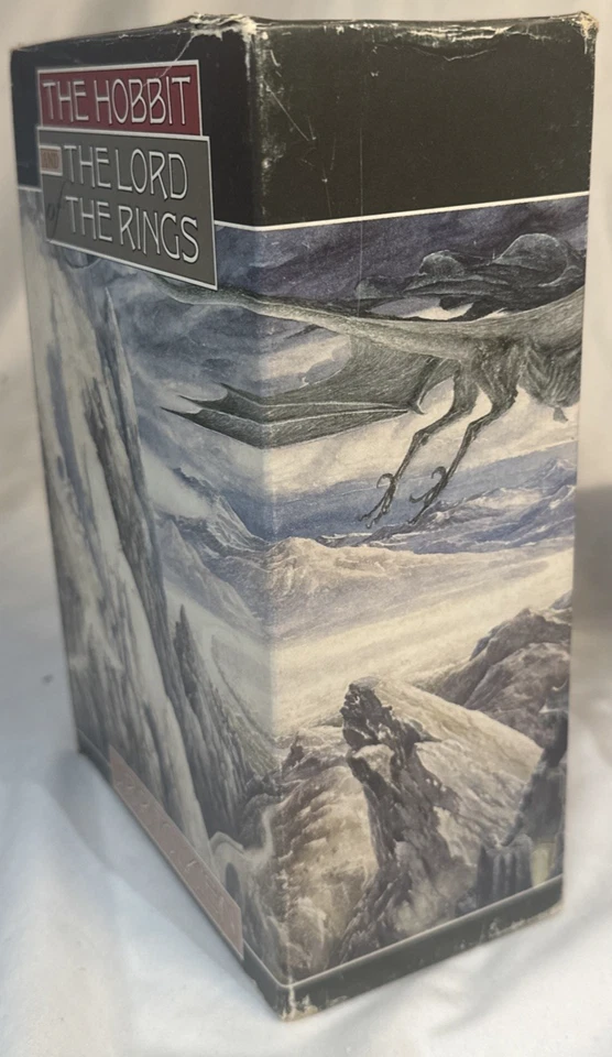 Box Set of 4 Books The Hobbit And The Lord Of The Rings J.R.R. Tolkien Worn (38J - Image 3 of 4