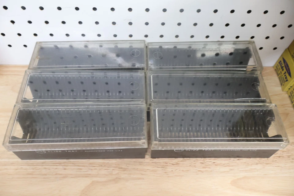 Lote de 6 bandejas deslizantes Micro-Fit vintage Sawyer TDC Selectray se adapta a x30 diapositivas de 35 mm Foto 3 de 4