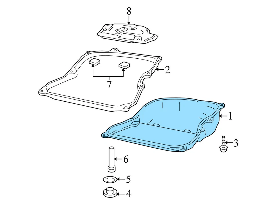VW TIGUAN LIMITED 2017-2018 - Transmisión cárter de aceite 09M321361A Foto 3 de 4